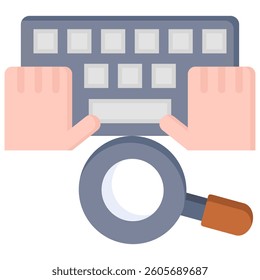 Keylogging Icon Element For Design