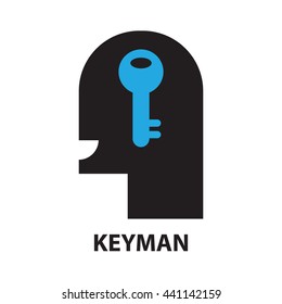 keyman business concept  icon and symbol