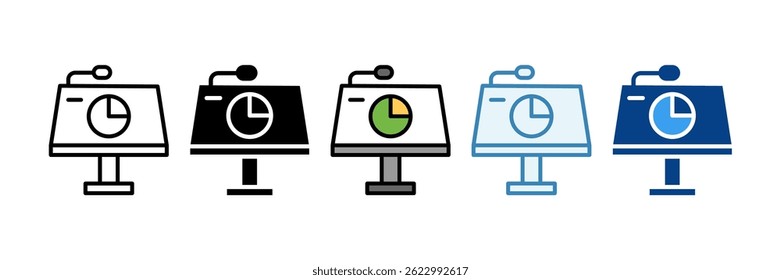 Ícone de Palestra Definir Coleção de Vários Estilos