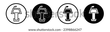 Keynote presentation icon set. speaker speech keynote vector symbol in black filled and outlined style.
