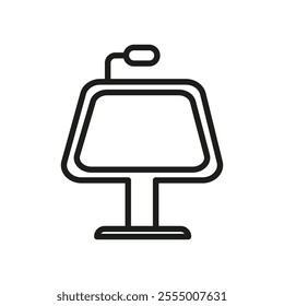 Keynote presentation icon Simple thin line flat symbol