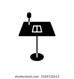 Keynote presentation icon Vector flat thin line illustration