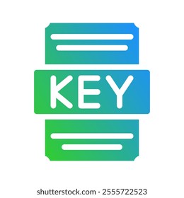Keynote spreadsheet file symbol with subtle color gradation design. Suitable for website, UI and mobile app.