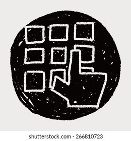 keypad doodle drawing