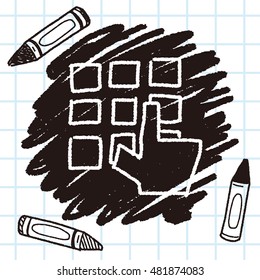 keypad doodle drawing