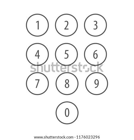 Keypad icon back