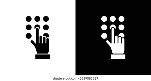 Icono de teclado. El Vector de silueta negro
