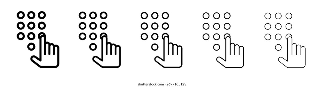 Diseño de icono de teclado, logotipo, App, interfaz de usuario. Ilustración vectorial, EPS