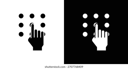 Keypad icon line art editable stroke and solid collection for app design
