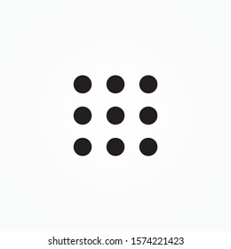 Keypad Icon Logo Vector Symbol