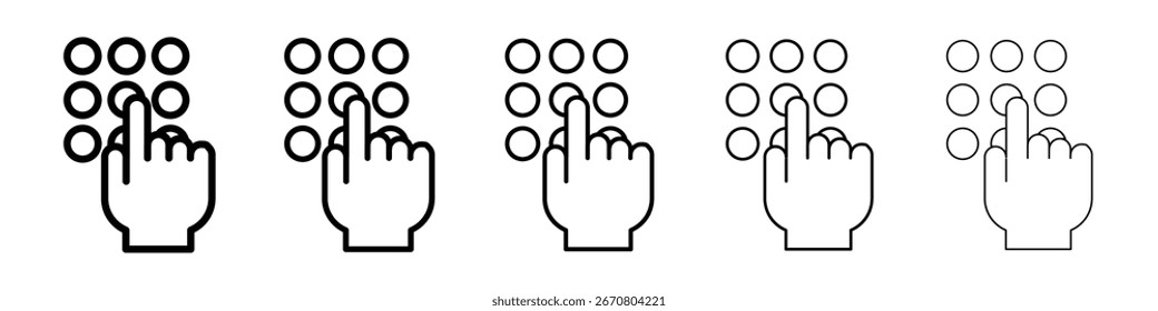 Zehnertastatur-Symbol Vektorgrafik