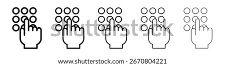 Keypad icon Vector Art Illustration