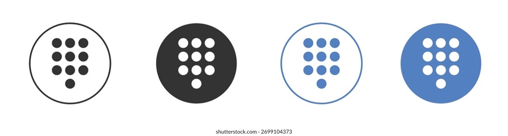 Icono de teclado Vector. Diseño de ilustración de Plantilla de logotipo