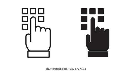 Keypad icons pack for ui designs