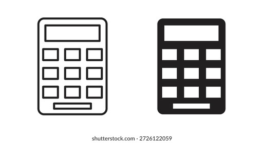 Símbolo de Vector de iconos de teclado con trazo editable y versiones planas