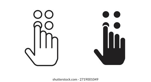 Keypad icons, vector symbols. filled flat sign