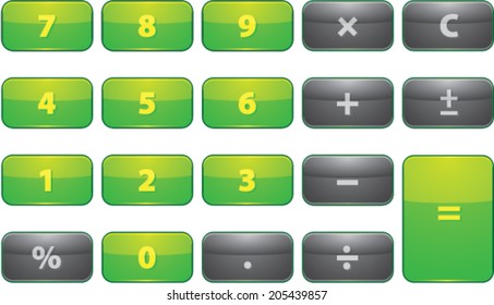 keypad isolated on white