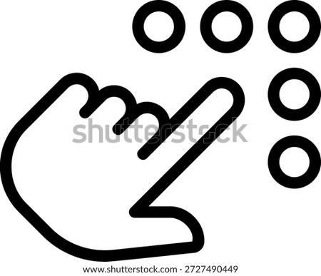 keypad line icon illustration vector