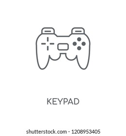 Keypad linear icon. Keypad concept stroke symbol design. Thin graphic elements vector illustration, outline pattern on a white background, eps 10.