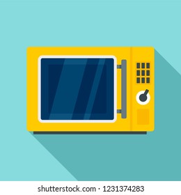 Keypad microwave icon. Flat illustration of keypad microwave vector icon for web design