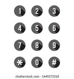 Digital Keypad Keyboard Dialer Access Vector Stock Vector (Royalty Free ...