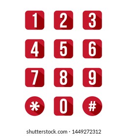 keypad number icon symbol vector illustration