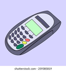 keypad and POS- Terminal - simple icons