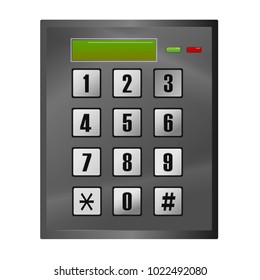 Keypad Safe Box vector