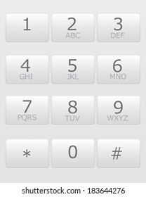 Keypad For Telephone