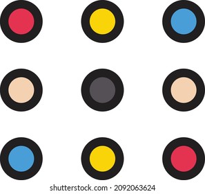 keypad vector illustration isolated on a transparent background. stroke vector icons for concept or web graphics.