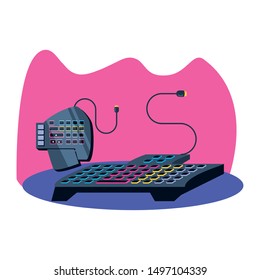 keypad of video game device