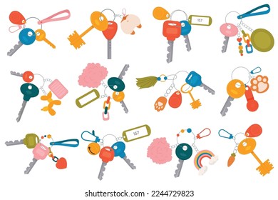 Keys and accessories flat