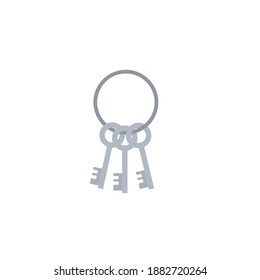 Keys. Bunch of keys, vector illustration
