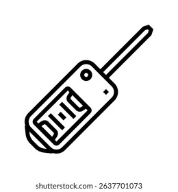 keys car dealership line icon vector. keys car dealership sign. isolated contour symbol black illustration