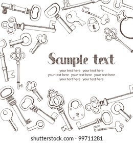 Keys design card