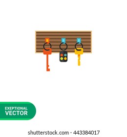 Keys flat icon