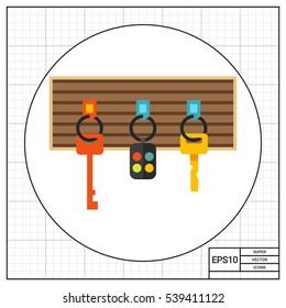 Keys flat icon