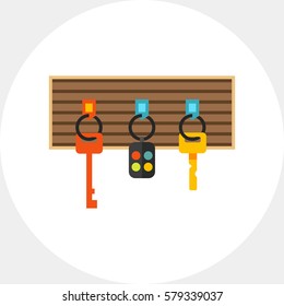 Keys flat icon