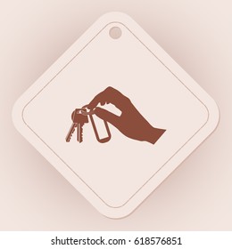 Keys Hand Stock Vector (Royalty Free) 618576851 | Shutterstock