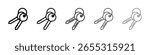 Keys icon filled flat sign concept for web design.