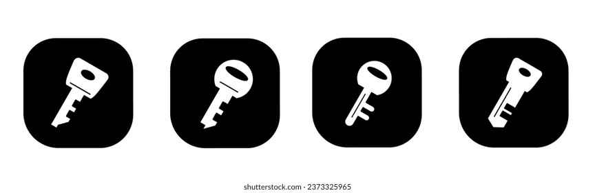 Icono de teclas en plano. Un diseño de claves. Vector de material.