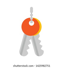 keys icon. flat illustration of keys vector icon for web