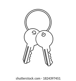 icono de teclas. símbolo de bloqueo de teclas. signo de protección y seguridad. vector