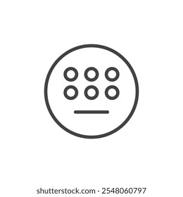Keys icon Logo symbol outline set