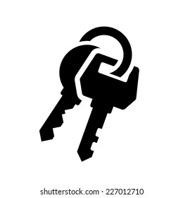Keys Icon on White Background. Vector Illustration