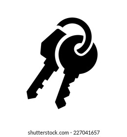Keys Icon on White Background. Vector Illustration