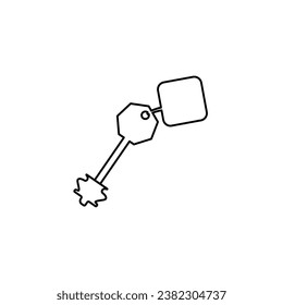 keys icon on a white background, vector illustration