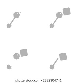 icono de teclas en un fondo blanco, ilustración vectorial