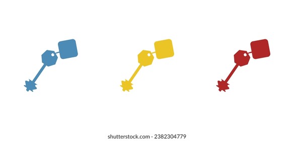 keys icon on a white background, vector illustration