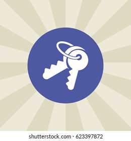 keys icon. sign design. gradient background